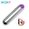 IKOKY Strong Vibration Bullet Vibrator Sex Toys for Women USB Rechargeable 10 Speed Waterproof G-spot Massager Adult Products S1018