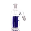 Hookahs 6 arm tree perc ash catcher 45 degree Wholesale 14.5-14.5mm blue for water pip bongs