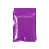 6 Size 6 colors Metallic Mylar Self sealing Bags Flat Black Aluminum foil Packing Bags plastic bags LX1041