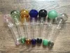 BIG barboteur 40mm boule de couleur verre brûleur à l'huile tuyaux 12cm 16mm OD verre Tube Tube d'huile 40mm balle verre huile à ongles Pipe épais tuyau de tabac pyrex