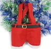 Santa Claus Pants Tote Bags Stocking Candy Bag Christmas Decoration Wedding Candy Storage Bucket Portable Wine Basket