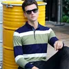 JUNGLE ZONE 2017 Tops&Tees Men's  Shirts fashion Style winter Striped color long sleeves shirt men  solid  shirt