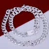 10mm 20" 24" Heavy Cuban Curb Chain Men's Necklace Fashion Men Jewelry Silver 925 Mens Brazilian Chains Necklaces