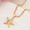 Conjunto de brechas de colar de ouro Party Party Gift Starfish Jewelry Conjuntos diariamente desgaste da mãe Presente Diy Charms Meninas Meninas finas jóias 9850422