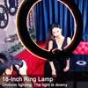 Glotar RL18 55W 5500K 240 LED Pograpic Lighting Dimmable Camera Postudiophone Pography Ring Light Lampod Stand1185296