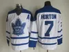 barato Retro Tim Horton Jersey Vintage Toronto Maple Lanny McDonald Autêntico Costurado Hóquei No Gelo Jerseys Top Quality! Ordem da mistura!