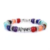 Bransoletki z kamienia naturalnego 7 Reiki Chakra Healing Balance Bransoletka Bransoletka dla kobiet Giftt Stretch Yoga Jewelry