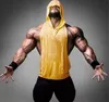 wholesale mens tank tops sports vests cotton with hoodies new bodybuilding t shirts M L XL XXL euro size D564