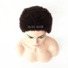 Kısa Brezilyalı Afro Kinky Kıvırcık İnsan Saç Perukları Siyah Kadınlar Gluess Dantel Ön Peruk Tam Makine Babyhair9428167