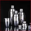 Wine Shaker Stainless Steel Boston Cocktail Shaker 250 350 530 750ml Mixer Wine Martini Drinking Boston Style Shaker Party Bar Tool