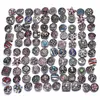 Noosa Snap Button Smycken Partihandel Lot Fit Armband Bangles Halsband 18mm Metall Rhinestone Ginger Snap Knappar Charm Armband