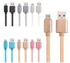 1m 2m 3m braided fabric micro V8 5pin usb data charging cable for samsung for htc for Android phone