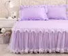 Bettrock zu Hause Textil 13pcs weiße Spitzenbettenblech Prinzessin Betten romantische Bettwäsche bettbeschale Girls Geschenk für 150x200180x7300735