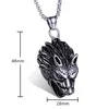 chaud en acier inoxydable bogey lutou collier commerce extérieur bijoux mode hommes rétro coulée animaux titane acier pendentif vente de mode populaire