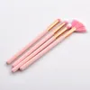 Pink Make up Brushes Set 4pcs Eyeshadow brush Cosmetics tools DHL free BR022