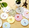 Vente chaude miroirs compacts fille mini miroir de maquillage de poche cosmétique petit mignon dessin animé poche main circulaire miroir de maquillage