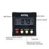 Freeshipping Digital Protractor 4x90 Degree Electronic Box Gauge Level Inclinometer Magnetic Base Measuring Tool