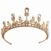 Luxury cristaux scintillants Couronnes de mariage ACCESSOIRES DE PELES PERLES PERLES COURONNE ET TIARAS RAPIDE