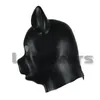 Lateksowa Maska Kostiuły Fetysz Kostiumy BDSM Kaptur Latex Bondage Full Head Pig Maska Headgear Sexy