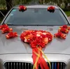 إمدادات احتفالية، لوازم الديكور سيارة الزفاف، هدية مخصصة بالجملة، حمراء السلع الحمراء سيارة الزفاف