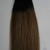 16 "18" 20 "22" 24 "26" Taśma 100g w ludzkich rozszerzeniach 100g Ombre Color 2.5g na sztukę 40 sztuk 100% Real Remy Human Hair