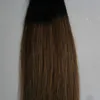 16 "18" 20 "22" 24 "26" 100 g tape in menselijke uitbreidingen 100g ombre kleur 2,5 g per stuk 40 stuks 100% echt remy menselijk haar