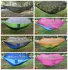 12 Farben 260 * 140 cm tragbare Hängematte mit Moskitonetz Einzel-Hängematte Hängebett Outdoor-Gadgets MEERVERSAND CCA6841 30 Stück