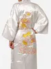 Livraison gratuite tradition chinoise robe pour hommes vêtements de nuit peignoir vêtements de nuit avec Dragon livraison gratuite taille S-XXXL S0008