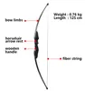 40 lbs Boogschieten Boog Krachtige Recurve Boog voor Rechterhand Outdoor Jacht Schieten Traditionele Lange Boog Met Doel8244832