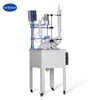 ZOIBKD Lab Supplies Factory Price F-50L Stainless Steel Single Layer Glass Stirred Reactor with Cooling Coil For Laboratory