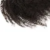 60g Afro Kinky Krullend menselijk haar paardenstaart extensions Kinky Krullend trekkoord menselijk haar paardenstaart haarstukjes natuurlijke krullend clip in paardenstaart