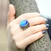 Awesome Antique Silver Plated Mood Stone Ring Emotion Feeling 12 Colors Change Jewelry Set