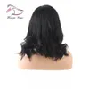 여성용 레이스 프론트 가발 Wavy 130 % Density 브라질 페루 말레이시아 인디언 버진 헤어 Pre Prelucked Hairline Human Hair Wigs