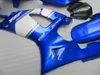 Högkvalitativ fairingkit för Yamaha YZF R1 2000 2001 Blue White Fairings Set YZFR1 00 01 CV57
