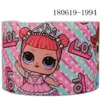 303903975mm LOLLOLi Printed Grosgrain ribbon Girl ribbon Cartoon character4262030