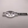 Custom Chrome Brown and Black King Ranch EST 1853 F150 CAR EMBLEM Badge naklejka logo179i