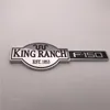 Custom Chrome brown and black KING RANCH est1853 F150 Car emblem badge sticker nameplate logo2061839