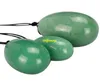 3pcs Oggerio naturale di Aventurine Green Ogg per esercitazioni per pavimento pelvico Muscolo vaginale Frenone perforato Yoni Egg Ben Wa Ball5448143