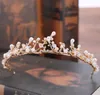 العروس الجديدة الحلي الرأس، لؤلؤة حفر المياه، وتاج العروس الملكي الأميرة فستان الزفاف اكسسوارات
