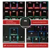 SHIPADOO JK200 Teclado Mecânico Gaming Teclado Ergonômico Multimídia USB Gaming Rainbow LED Backlight 104 Teclas Anti-Ghosting