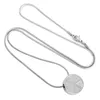 IJD9255 Pénéficateur de signe de paix en acier inoxydable pour cendres Urn Cremation Souvenir Silver Round KeepSake Collier Jewelry9756619