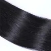 Brazilian Straight Human Hair Weaves 3 Bundles With 2x6 Kardashian Lace Closure Double Weft Dyeable Bleachable 100g/pc