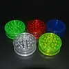 3layer plastic herb grinder 60mm for smoke detectors pipe acrylic grinders for twisty glass blunt smoking Accessories hot GGA1114