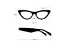 2018 새 여성 빈티지 PC 선글라스 7 색 e 고양이 눈 모양 레트로 표범 인쇄 선글라스 프레임