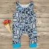 Niedliche Neugeborene Babykleidung 2018 Sommer einteiliger Babyspielanzug Spielkonsolen TV Muster Kleinkind Mädchen Jungen Outfits Overall Kleidung 0-24M