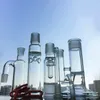 빗물을 짓는 빗살 큰 유리 봉지 직선 perc 유리 물 파이프 돔 샤워 헤드 오일 dab rigs ash catcher wp522