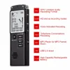 Freeshipping Mini Professionelles Sprachaufzeichnungsgerät Zeitanzeige Großer Bildschirm Digital Voice Audio Recorder Diktiergerät MP3-Player