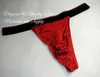 4 par sexiga nya rena silke stickade underkläder Mäns Thong Wide elastiska midjeband oss ​​s m l xl