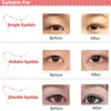 10 teile/los (240 paar) Schmale Mesh Spitze Eyeliner Doppel Augenlid Aufkleber Band Technische Auge Band Schönheit Kosmetische Make-Up Machen up P3