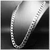 12mm Wide Curb Chain Necklace 18k White Gold Filled Vintage Classic Mens Jewelry Solid Accessories 24 Inches8602044